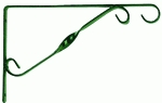Fali virágtartó kar 30 cm zöld